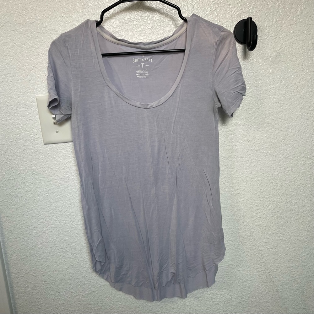 American Eagle Outfitters | Soft & Sexy Lilac Short Sleeve Tee | XXS